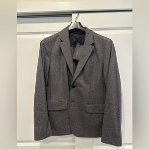 Never worn, tags still on. Rag & Bone grey wool deconstructed men’s blazer.